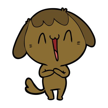 Çizgi film köpeğinin vektör çizimi