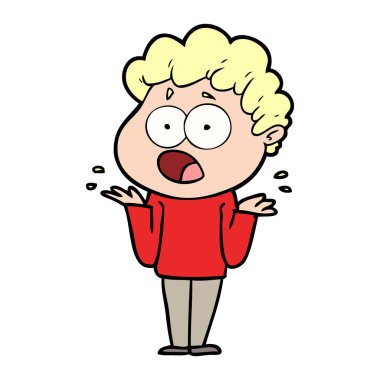 çizgi film adam sürpriz nefes nefese