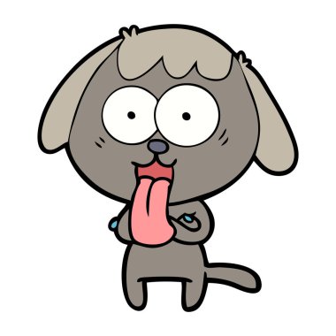 Çizgi film köpeğinin vektör çizimi