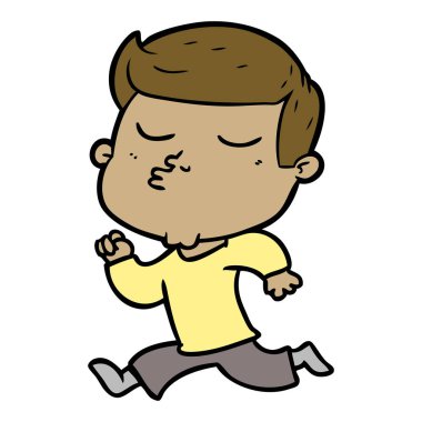 surat asmayı karikatür modeli adam