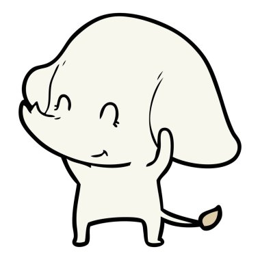 Çizgi film karakterinin vektör çizimi