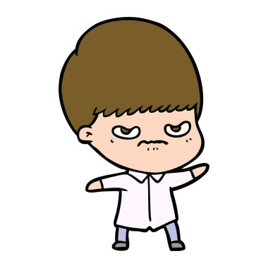 vektör çizim karikatür rahatsız maymun