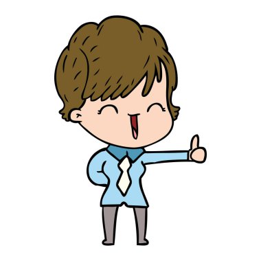  vektör çizim karikatür komik kadın