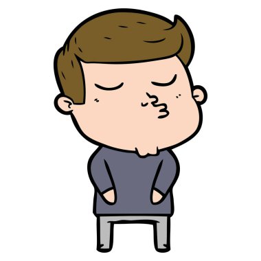 surat asmayı karikatür modeli adam