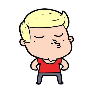 surat asmayı karikatür modeli adam