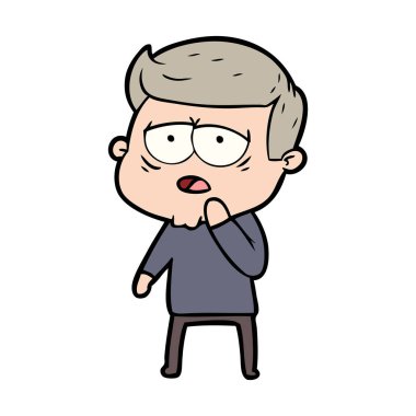 vektör çizim karikatür adam