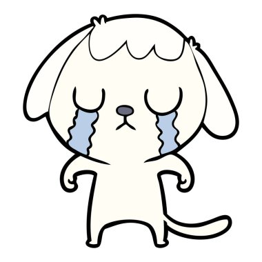 Çizgi film köpeğinin vektör çizimi