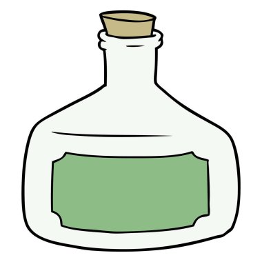 vektör çizim karikatür şişe