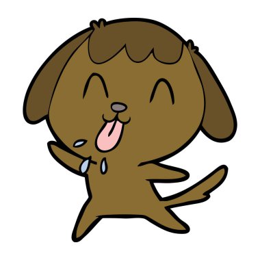 Çizgi film köpeğinin vektör çizimi