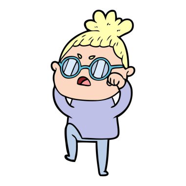 vektör çizim karikatür rahatsız maymun