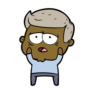 vektör çizim karikatür adam