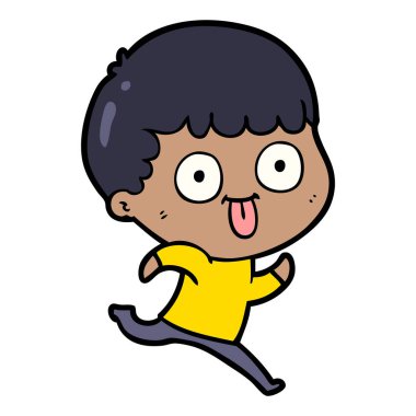  vektör çizim karikatür adam bakıyor