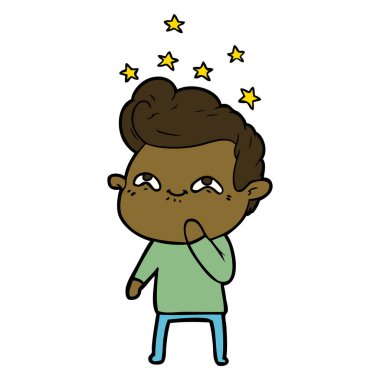 vektör çizim karikatür adam