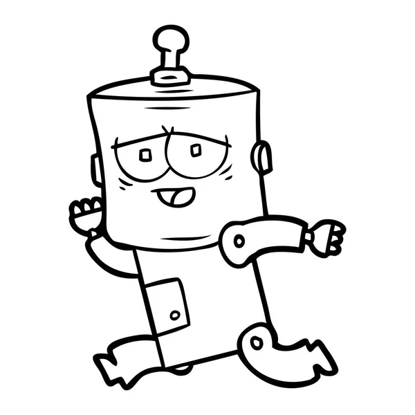 Ilustración Vectorial Del Robot Dibujos Animados — Archivo Imágenes Vectoriales