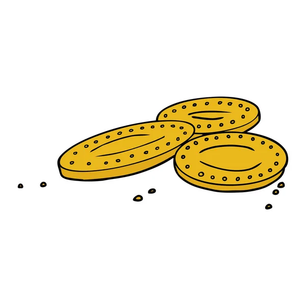 Vectorillustratie Van Cartoon Gouden Munten — Stockvector