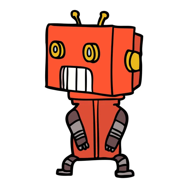 Ilustración Vectorial Del Robot Dibujos Animados — Archivo Imágenes Vectoriales