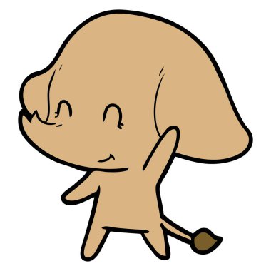 Çizgi film karakterinin vektör çizimi