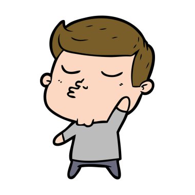 surat asmayı karikatür modeli adam