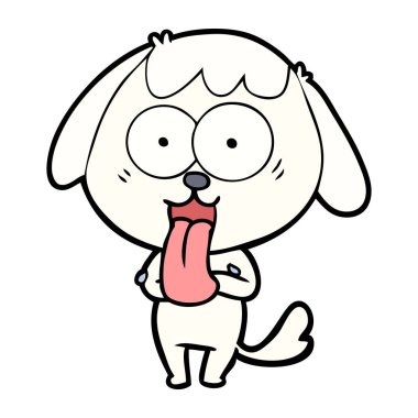 Çizgi film köpeğinin vektör çizimi