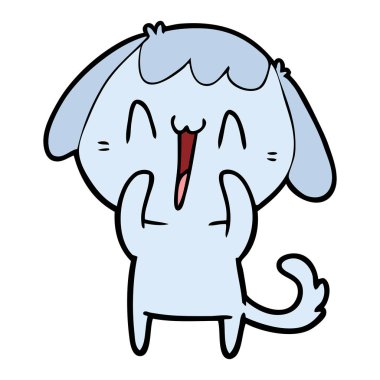  vektör çizim karikatür komik köpek