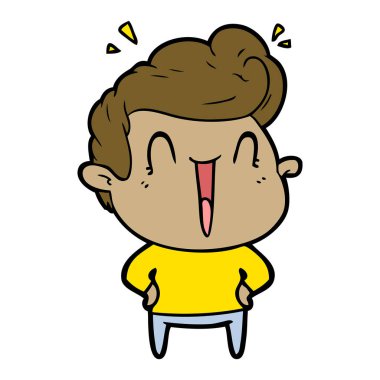 vektör çizim karikatür adam