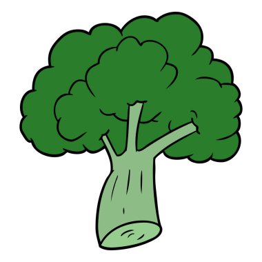 vektör çizim karikatür brokoli