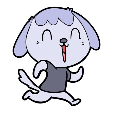 Çizgi film köpeğinin vektör çizimi