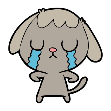 Çizgi film köpeğinin vektör çizimi