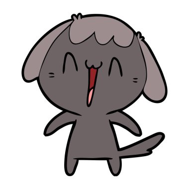 Çizgi film köpeğinin vektör çizimi