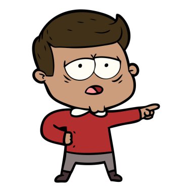 vektör çizim karikatür adam