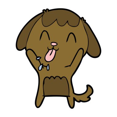 Çizgi film köpeğinin vektör çizimi