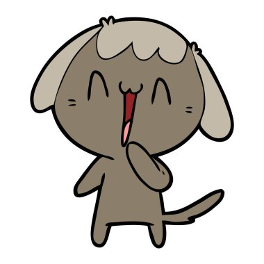 Çizgi film köpeğinin vektör çizimi