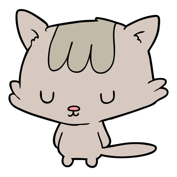 Desenho animado bonito kawaii gato fofo imagem vetorial de lineartestpilot©  248349958