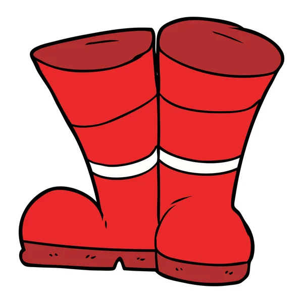 Vector Illustration Cartoon Boots — Stock Vector