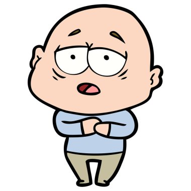 yorgun kel adam çizgi film