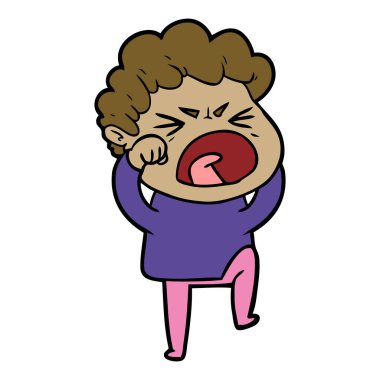 vektör çizim karikatür adam