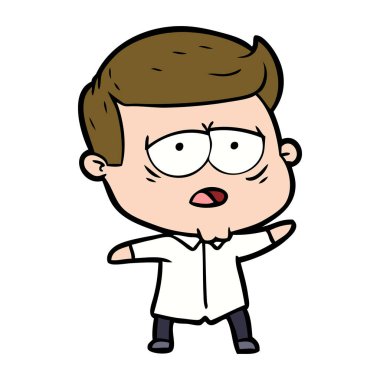 vektör çizim karikatür adam