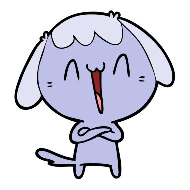 Çizgi film köpeğinin vektör çizimi