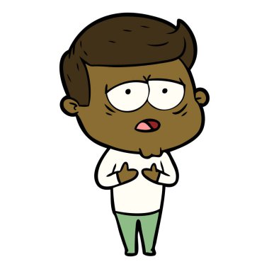 vektör çizim karikatür adam