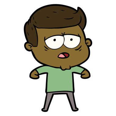 vektör çizim karikatür adam