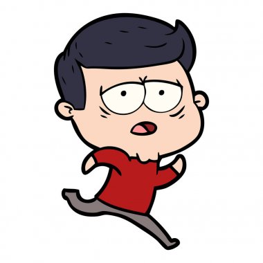 vektör çizim karikatür adam