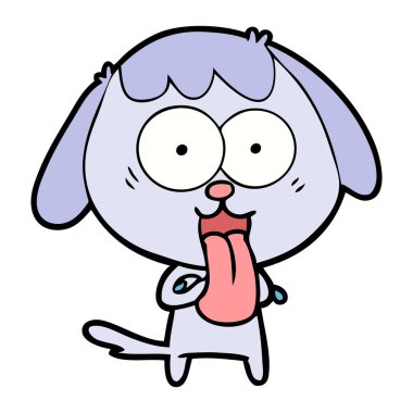 Çizgi film köpeğinin vektör çizimi