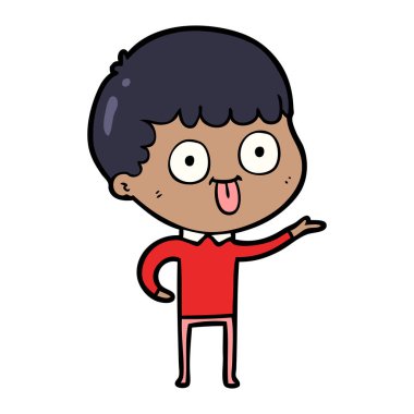  vektör çizim karikatür adam bakıyor