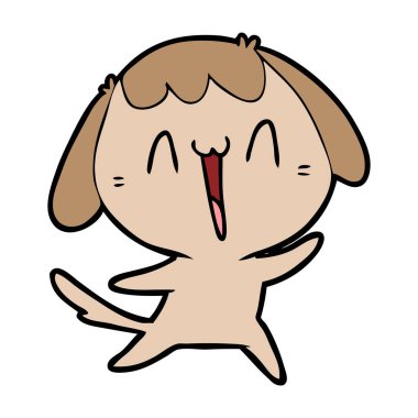 Çizgi film köpeğinin vektör çizimi