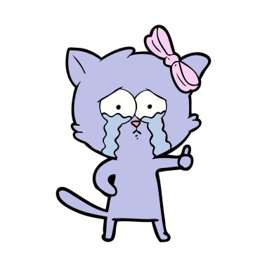 Çizgi film kedisinin vektör çizimi