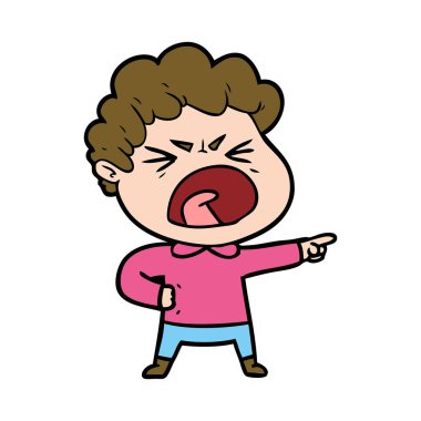 vektör çizim karikatür adam