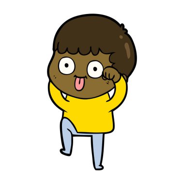  vektör çizim karikatür adam bakıyor