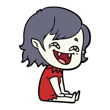 gülen vampir kız çizgi film