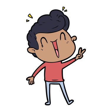 vektör çizim karikatür adam