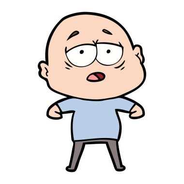 yorgun kel adam çizgi film